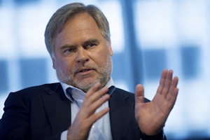 Eugene Kaspersky, chairman, chief executive officer and founder of Kaspersky Lab, speaks during an interview in Washington, D.C., U.S., on Thursday, March 12, 2015. Kaspersky Lab, whose founder used to woork for the KGB, sells security software, including anti-virus programs recommended by big-box stores and other U.S. PC retailers. Photographer: Andrew Harrer/Bloomberg via Getty Images