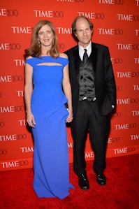 United States Ambassador to the United Nations Samantha Power and husband Cass Sunstein attend the TIME 100 Gala, celebrating the 100 most influential people in the world, at the Frederick P. Rose Hall, Time Warner Center on Tuesday, April 21, 2015, in New York. (Photo by Evan Agostini/Invision/AP)