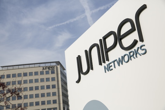 The headquarters of Juniper Networks in Sunnyvale, California on January 1, 2014. Photo Credit: Kristoffer Tripplaar/ Sipa USA