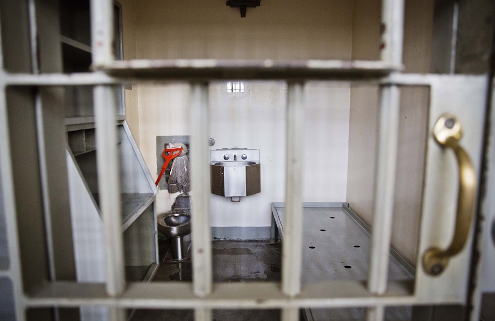 A cell sits empty on death row at the Georgia Diagnostic and Classification Prison, Tuesday, Dec. 1, 2015, in Jackson, Ga. Once a judge signs an execution order, the warden meets with the inmate to read him the order, give him a copy and ask if he has any questions. The inmate doesn’t return to death row but instead is held in the prison’s medical area under 24-hour watch by two guards for the roughly two weeks until his execution date. (AP Photo/David Goldman)