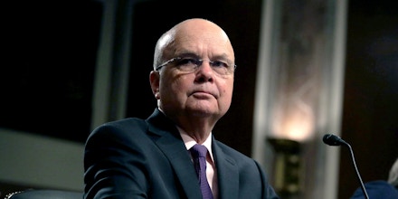 WASHINGTON, DC - AUGUST 04:  Former CIA Director Gen. Michael Hayden (Ret.) testifies during a hearing before Senate Armed Services Committee August 4, 2015 on Capitol Hill in Washington, DC. The committee held a hearing on the Joint Comprehensive Plan of Action (JCPOA) and the military balance in the Middle East.  (Photo by Alex Wong/Getty Images)