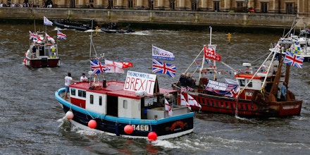 Fishermen and campaigners for the 