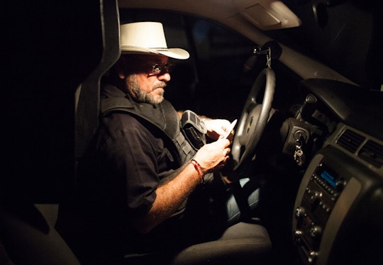 Hipolito Mora in his bullet proof truck on his families lime ranch in La Ruana, Michoacán, Mexico, Tuesday, December 15, 2015. Hipolito Mora was one of the original founder of the autodefensa movement, which saw vigilantes spread across the state of Michoacán and drive out the cartel group the 'Knights of Templar'. Since the uprising began in 2013, other criminal groups have filled the space of the previous cartel and many look at the autodefensa movement as a failure. Mora has had many challenges over the last three years, including being sent to jail twice and having his son killed in a shootout Dec. 16, 2014 during a shootout with a rival group. This ranch is a very important place for Mora. "This is where I expect to die" said Mora, motioning to the hills surrounding the ranch, which would make for a great spot for a shooter to hide. "My son and I had plans to build up the house and make this out place, it was out dream, but that was before."(Brett Gundlock/Boreal Collective)