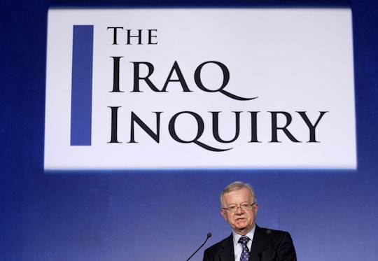 John Chilcot, the chairman of the Iraq Inquiry, outlines the terms of reference for the inquiry and explains the panel's approach to its work during a news conference to launch it at the QEII conference centre in London, Thursday, July 30, 2009. The head of a British inquiry into the Iraq war said Thursday he will call former Prime Minister Tony Blair to testify about the run-up to the conflict, but acknowledged it is unlikely that senior Bush administration officials would give evidence. (AP Photo/Matt Dunham)