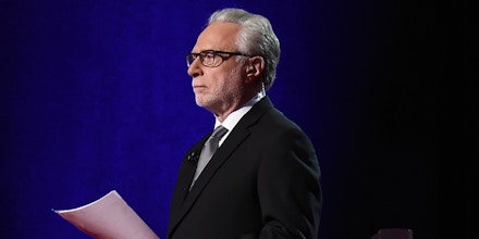 LAS VEGAS, NV - DECEMBER 15:  CNN anchor Wolf Blitzer moderates the CNN presidential debate at The Venetian Las Vegas on December 15, 2015 in Las Vegas, Nevada. Thirteen Republican presidential candidates are participating in the fifth set of Republican presidential debates.  (Photo by Ethan Miller/Getty Images)