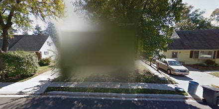 Harold Martin's house in Glen Burnie, Maryland, is currently blurred out on Google Street View.