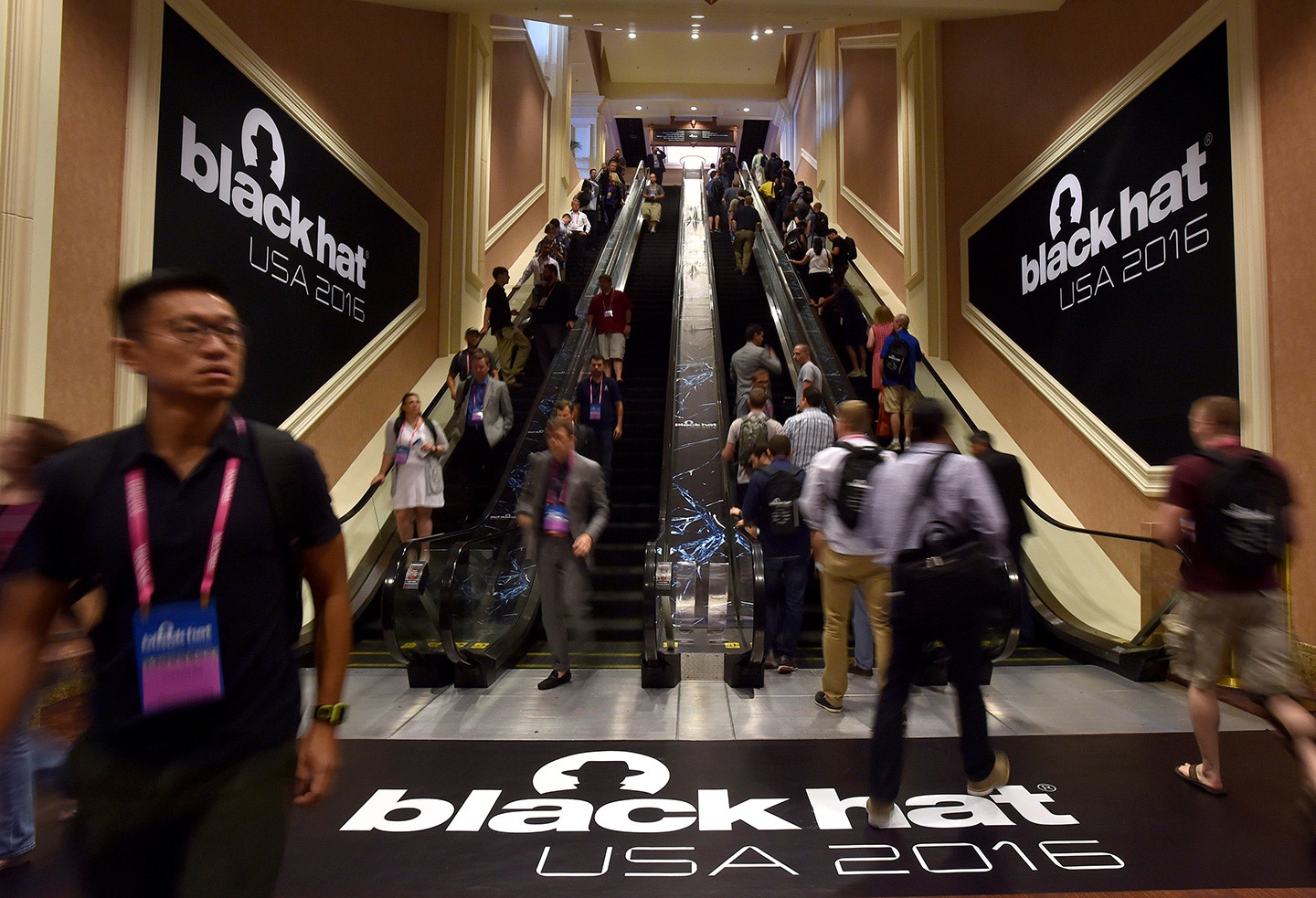 August 3, 2016 - Las Vegas, NV, UNITED STATES - Attendees arrive at the 2016 Black Hat cyber-security conference in Las Vegas, Nevada, U.S. August 3, 2016  (Credit Image: © David Becker/Reuters via ZUMA Press)