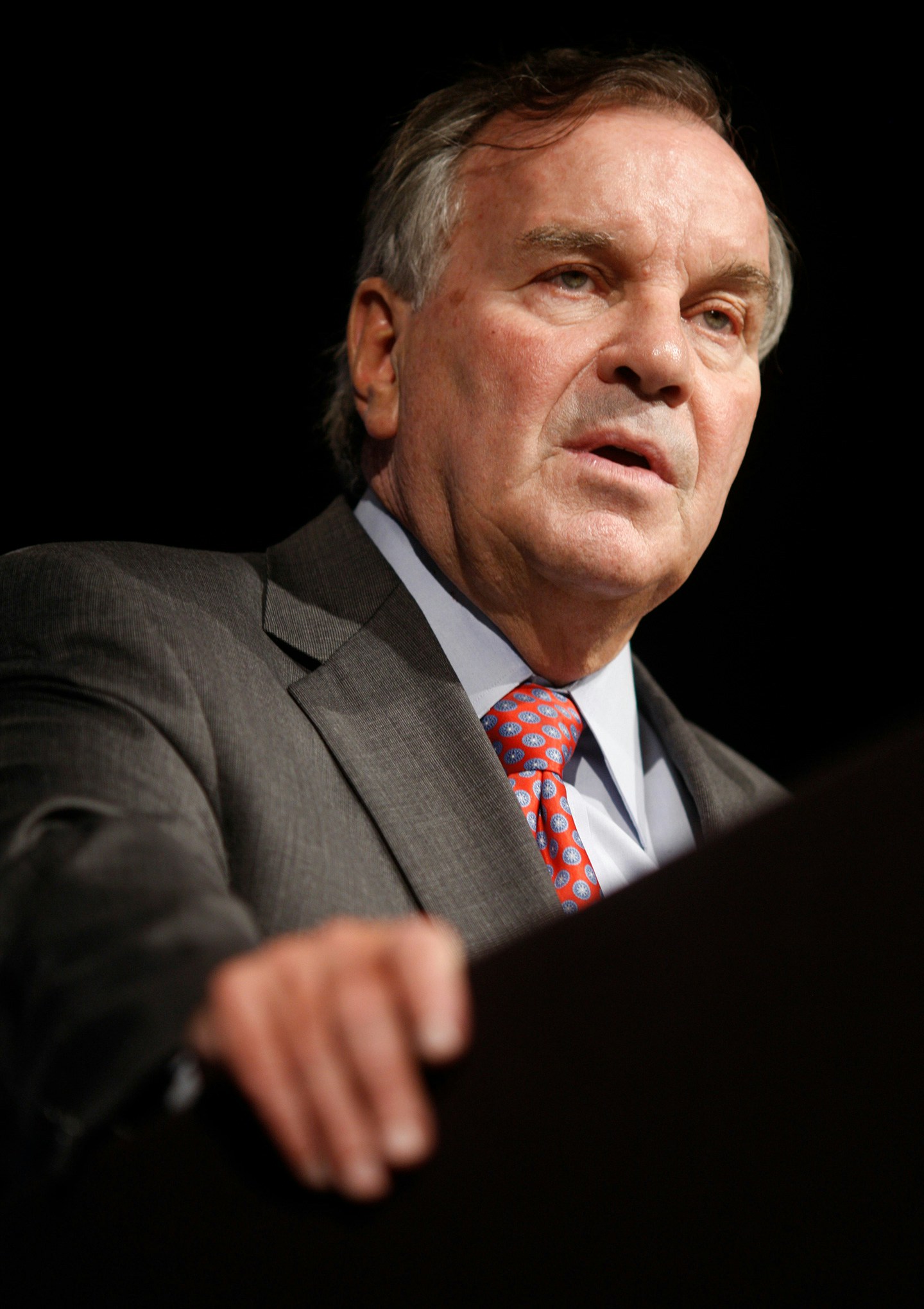 Chicago Mayor Richard Daley addresses the National Fraternal Congress on September 9, 2010 in Chicago, Illinois. Daley announced September 8, that he would not seek reelection as mayor, a post he has held since 1989.