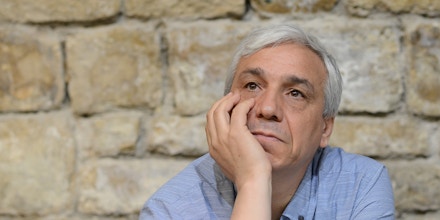 Syrian writer and political dissident Yassin al-Haj Saleh seen as he presents his new book in Paris, France, on May 8, 2016. Photo by Balkis Press/Sipa USA