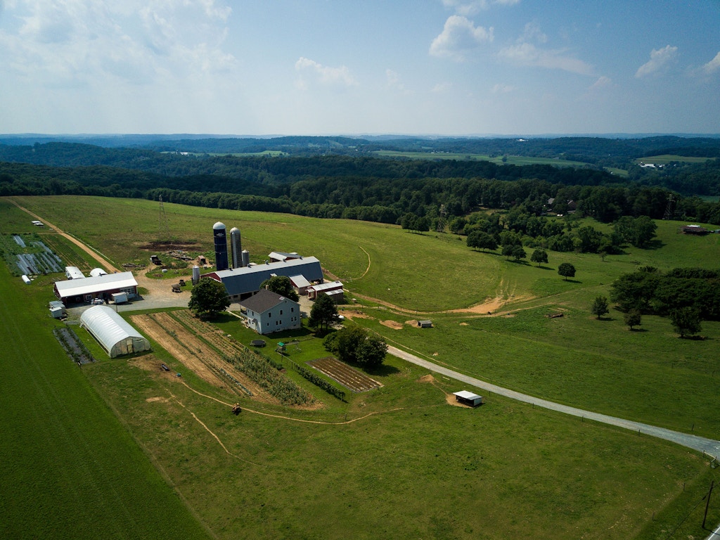 A working Amish farm that lies in the path of the proposed Atlantic Sunrise natural gas pipeline near Buck, Pennsylvania, July 17, 2017.