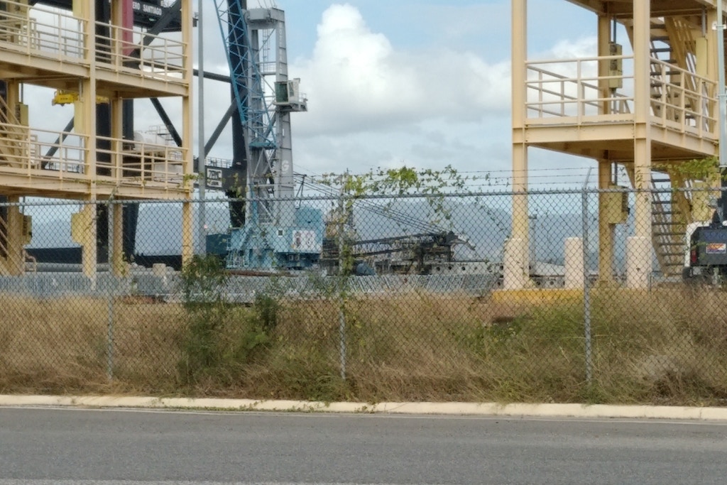 An exterior shot of the U.S. Army Corps of Engineer-controlled warehouse in Ponce, Puerto Rico.