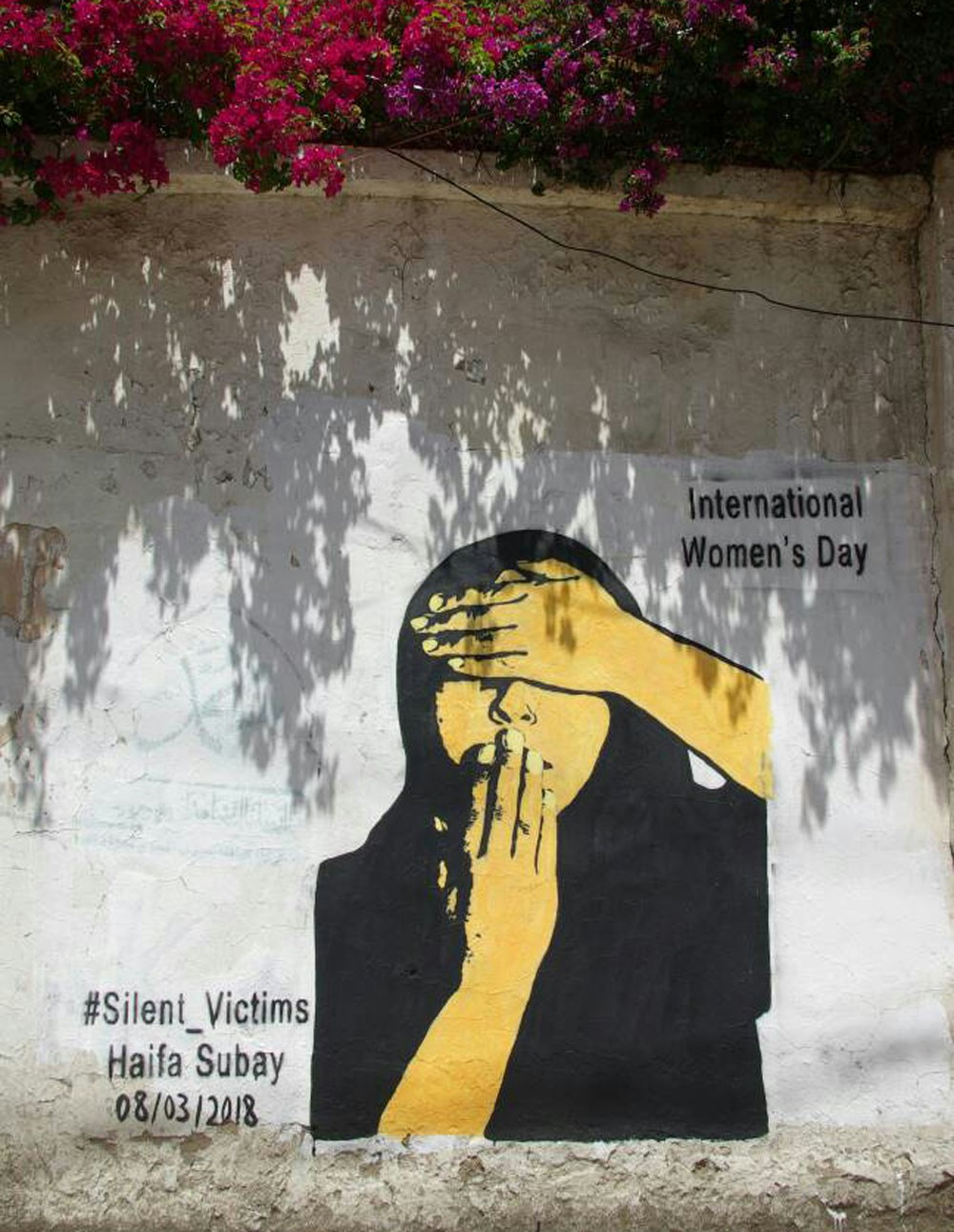 A mural by street artist Haifa Subay in Sana’a, Yemen, celebrates International Women’s Day. Photo: Haifa Subay