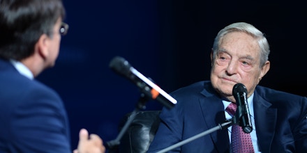 NEW YORK, NY - SEPTEMBER 20:  Founder and Chair, Soros Fund Management and the Open Society Foundations George Soros attends 2016 Concordia Summit - Day 2 at Grand Hyatt New York on September 20, 2016 in New York City.  (Photo by Riccardo Savi/Getty Images for Concordia Summit)