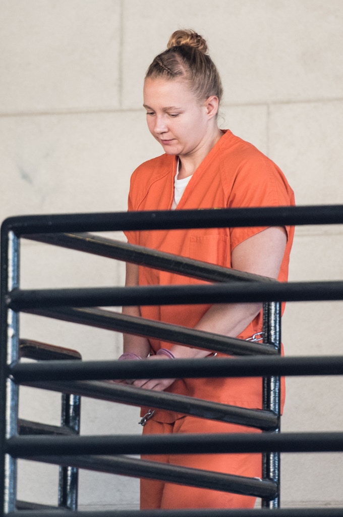 AUGUSTA, GA - JUNE 8: Reality Winner exits the Augusta Courthouse June 8, 2017 in Augusta, Georgia. Winner is an intelligence industry contractor accused of leaking National Security Agency (NSA) documents. (Photo by Sean Rayford/Getty Images)