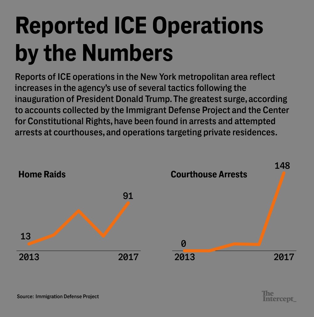 What Happened During Hundreds of ICE Raids in New York