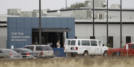 The South Texas Detention Center in Pearsall, Texas, photographed in Feb. 2009. 