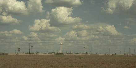 The South Texas Family Residential Center, privately owned by CoreCivic, formerly known as Corrections Corporation of America, in Dilley, Texas, on August 23, 2017. The site which was formerly used by oil field workers can hold up to 2,400 women and children. Operating costs are $296 per person, paid for by the federal government.