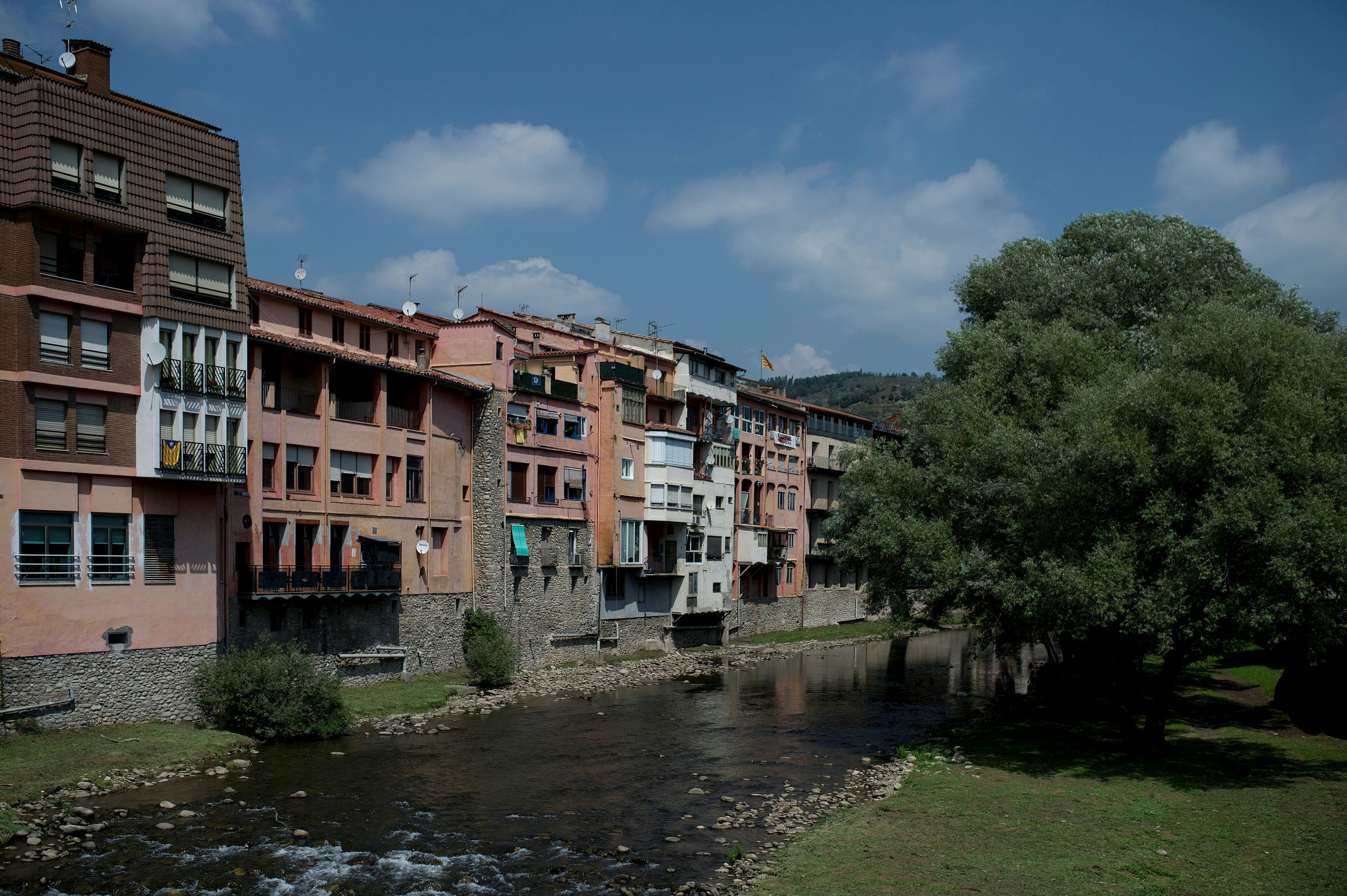 The Ter river flows along the Spanish town of Ripoll on August 9, 2018. - August 17 last year a van rammed into crowds on Las Ramblas boulevard in the heart of Barcelona, igniting four days of terror which investigators are still trying to explain and the survivors to overcome. (Photo by Josep LAGO / AFP)        (Photo credit should read JOSEP LAGO/AFP/Getty Images)