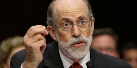 WASHINGTON, DC - JULY 24:  Frank Gaffney, founder and president of the Center for Security Policy, testifies during a hearing of the Senate Judiciary Committee July 24, 2013 in Washington, DC. The committee heard testimony from the panelists on 