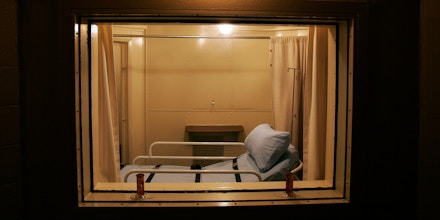 This is the execution chamber at Central prison in Raleigh, N.C., Wednesday, Nov. 30, 2005, where Kenneth Lee Boyd is scheduled to be executed Friday at 2 a.m. for the murder of his estranged wife and her father. Boyd will be the 1,000th execution since capital punishment resumed in 1977.  (AP Photo/Gerry Broome)