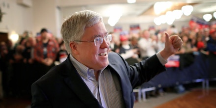 INWOOD, WEST VIRGINIA - OCTOBER 22: Republican U.S. Senate candidate Patrick Morrisey arrives at a campaign event October 22, 2018 in Inwood, West Virginia. Morrisey is currently the Attorney General of West Virginia and is running against Sen. Joe Manchin (D-WV). (Photo by Win McNamee/Getty Images)