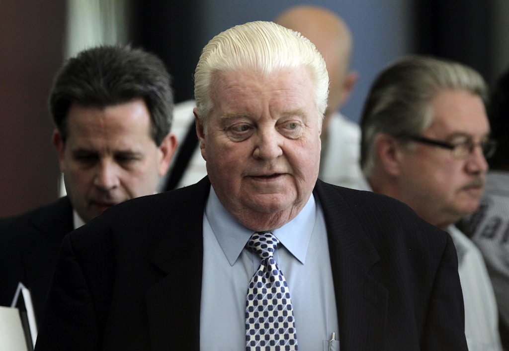 Former Chicago police Cmdr. Jon Burge leaves the Dirksen U.S. Courthouse in Chicago on June 29, 2010. (Jose M. Osorio/Chicago Tribune/TNS via Getty Images)