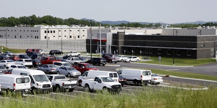 Trousdale Turner Correctional Center is shown Tuesday, May 24, 2016, in Hartsville, Tenn. Tennessee's newest prison has had to halt new admissions after just four months of full operation. A memorandum from a state prison official about the privately run facility says guards there do not have control of the housing units, aren't counting inmates correctly, and are sending them to solitary confinement for no documented reason. (AP Photo/Mark Humphrey)