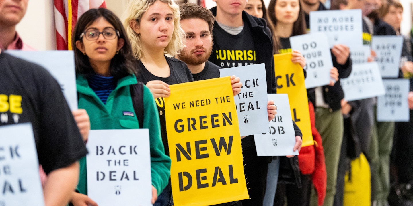Image result for images of AOC AND GREEN NEW DEAL