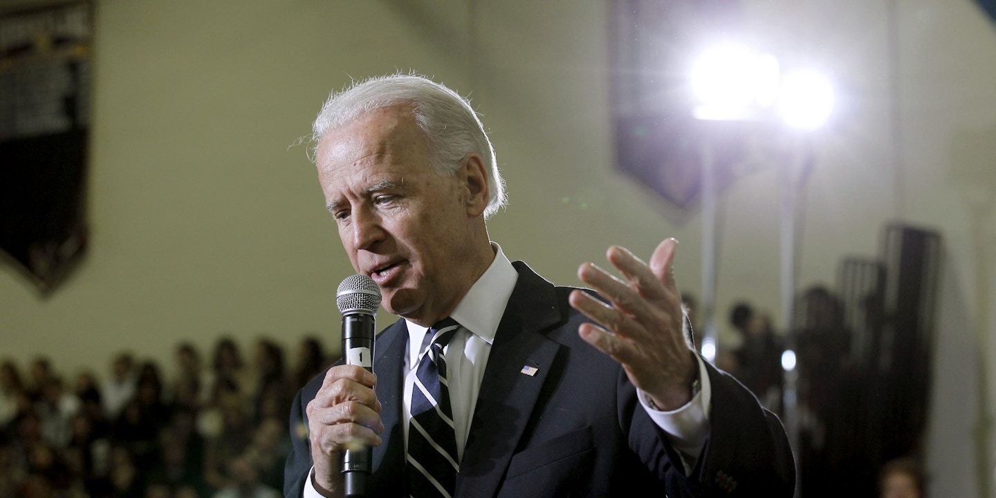 Vice President Joe Biden answers a question after speaking at Central Bucks High School West, Friday, Jan. 13, 2012, in Doylestown, Pa. Biden spoke about making college affordable and took questions from the audience. (AP Photo/Alex Brandon)
