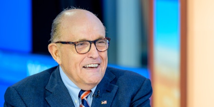 NEW YORK, NEW YORK - SEPTEMBER 23: Former New York City Mayor and attorney to President Donald Trump Rudy Giuliani visits 