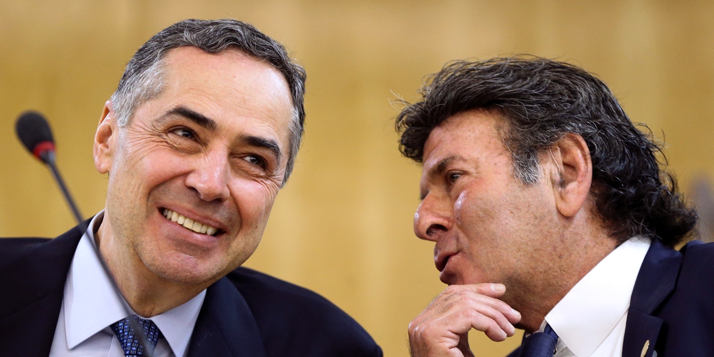 Os ministros do Supremo Tribunal Federal, Roberto Barroso e Luiz Fux.