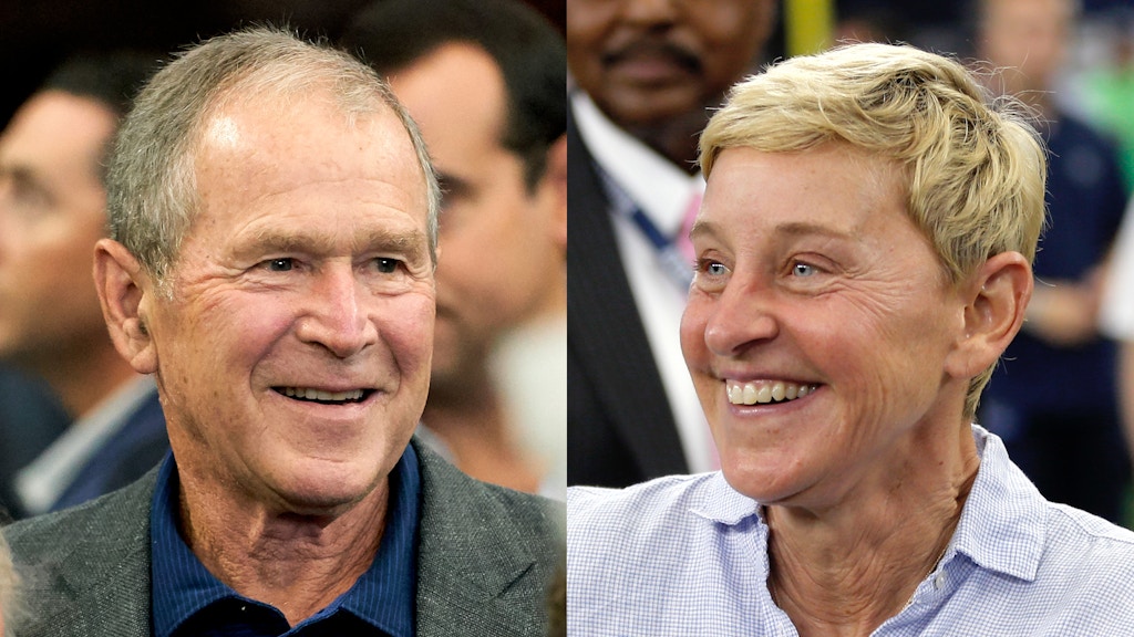 Dear Ellen Degeneres The Problem With Bush Is His War Crimes