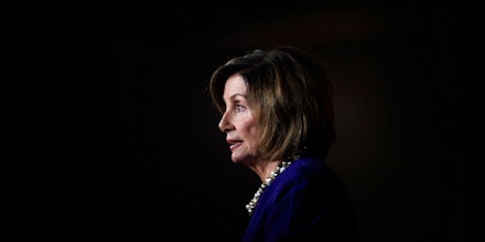 Speaker of the House Nancy Pelosi speaks during a weekly press briefing on Capitol Hill in Washington, D.C., on Feb. 6, 2020.