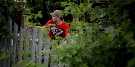 Michael Grunke looks out from his home to the streets around his neighborhood, where he has joined neighbors to form a watch group, after the death of George Floyd while in custody of police sparked unrest, Tuesday June 2, 2020, in Minneapolis, Minn. A week of civil unrest has led some Minneapolis residents near the epicenter of the violence to take steps to protect their homes and neighborhoods. (AP Photo/Bebeto Matthews)