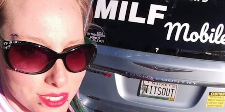 MILF Mobile owner Brittney Glidden is seen in a southern Maine parking lot on March 19, 2021. 