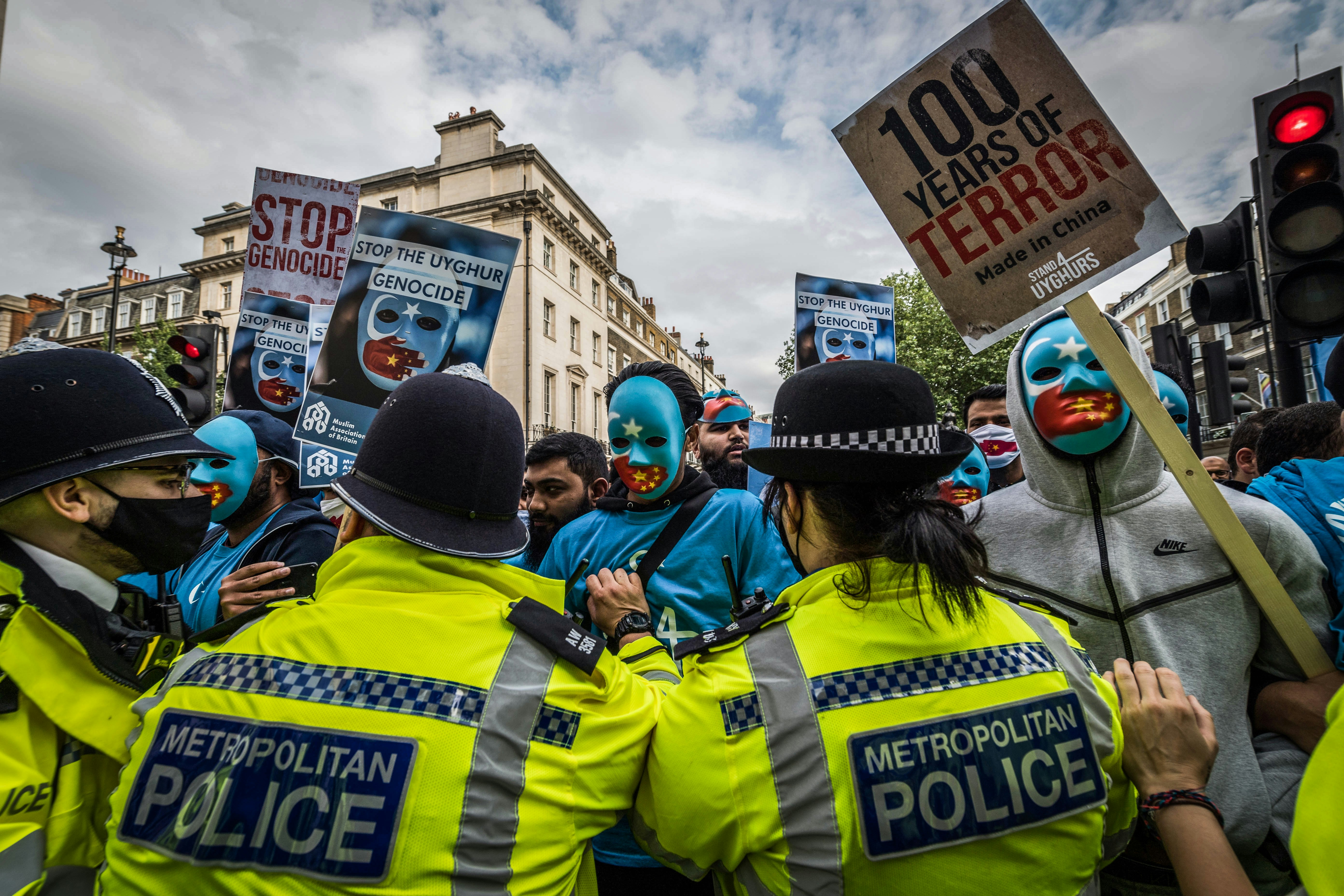 Manifestation en solidarité avec les Ouïghours à Londres