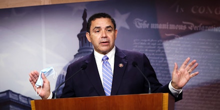 Rep. Henry Cuellar, D-Texas, speaks at the Capitol in Washington, D.C., on July 30, 2021.