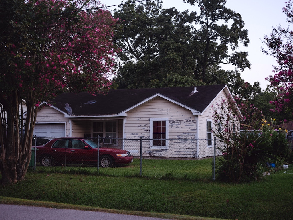 A view of the house where Edna Mae Franklin was killed in Houston, Texas on September 3, 2021.