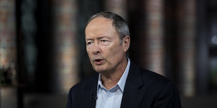 General Keith Alexander, former director of the U.S. National Security Agency (NSA) and chief executive officer of IronNet Cybersecurity Inc., during a television interview in San Francisco, Feb. 15, 2017.