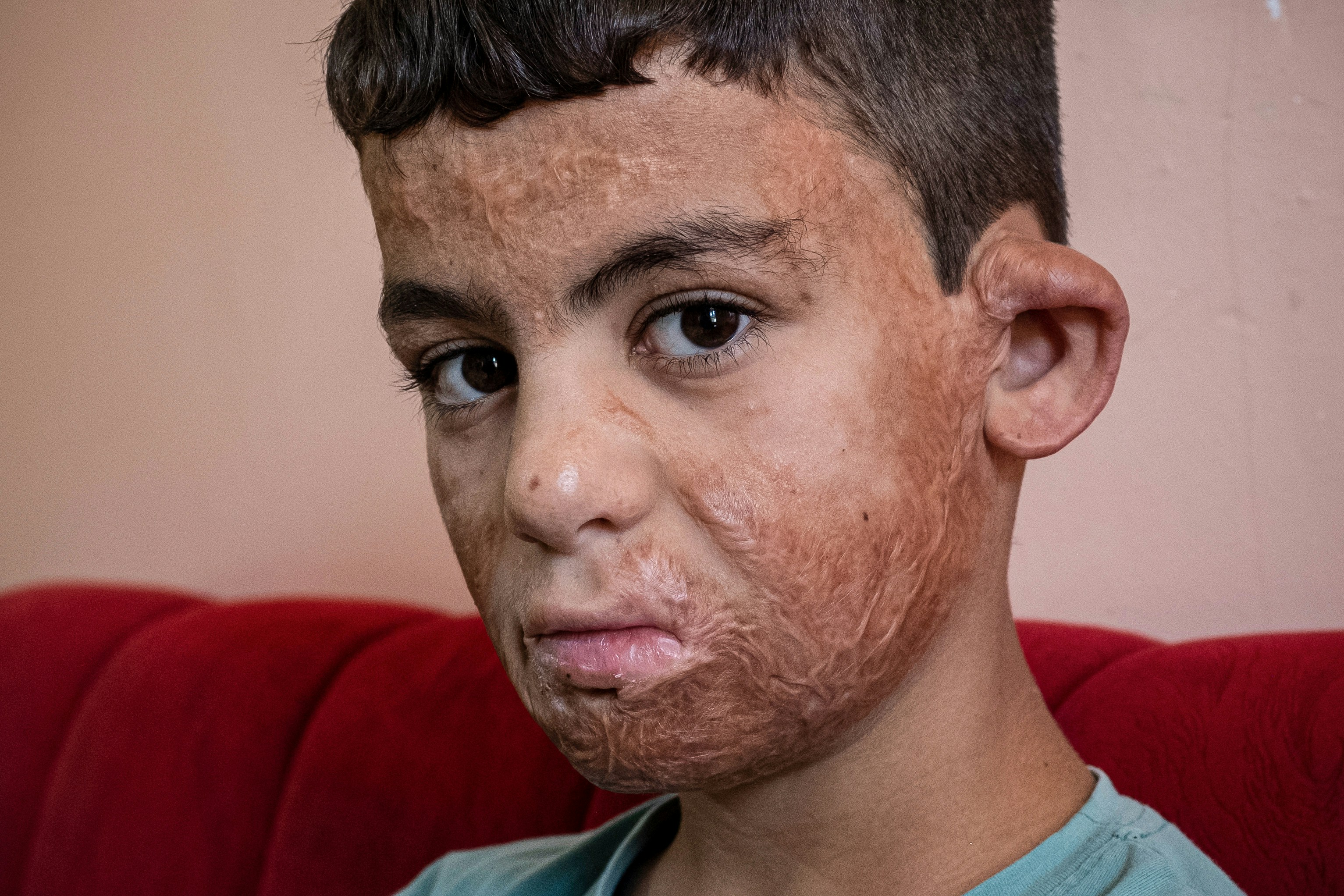 28,8,2022, Hawija, Iraq

A portrait of Omer Ahmed whose one of the victim of the Dutch airstrike during the war against ISIS. 

In June 2015, a bomb dropped by a Dutch F-16 jet hit a car bomb factory in the town of Hawija near Kirkuk, killing at least 70 civilians. It took the Netherlands four years to admit its involvement in the tragic incident.
Photo: Hawre Khalid for The Intercept