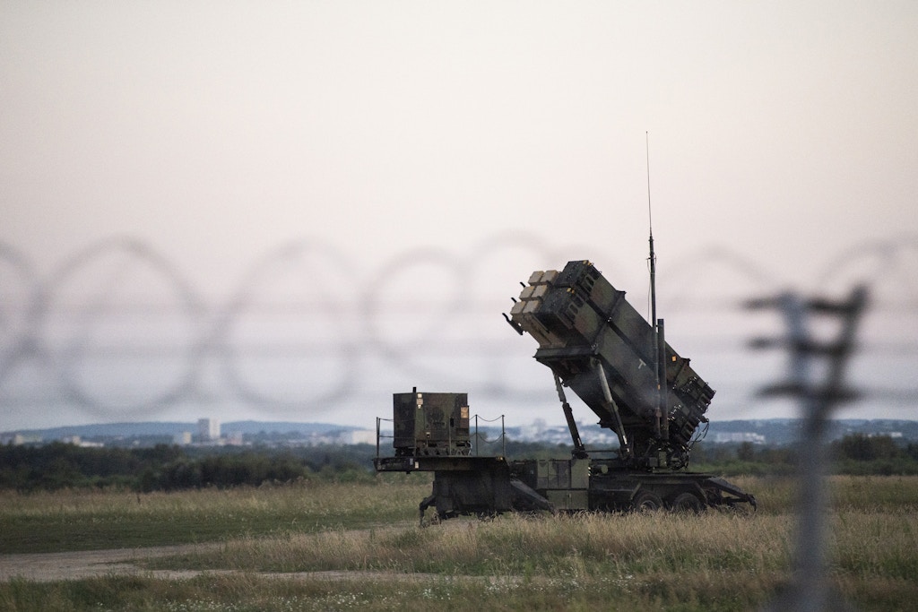 24 July 2022, Poland, Rzeszow: MIM-104 Patriot short-range anti-aircraft missile systems for defense against aircraft, cruise missiles and medium-range tactical ballistic missiles are located at Rzeszow Airport. Photo by: Christophe Gateau/picture-alliance/dpa/AP Images