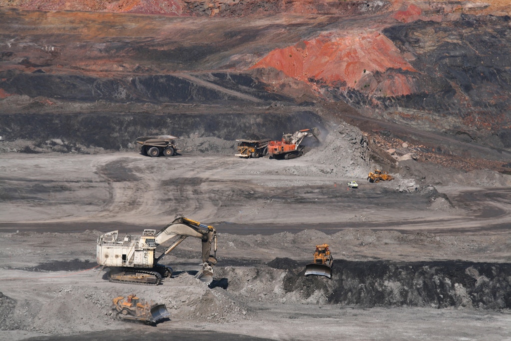 Undated photo of a open air coal mine in La Guajira province, Colombia.