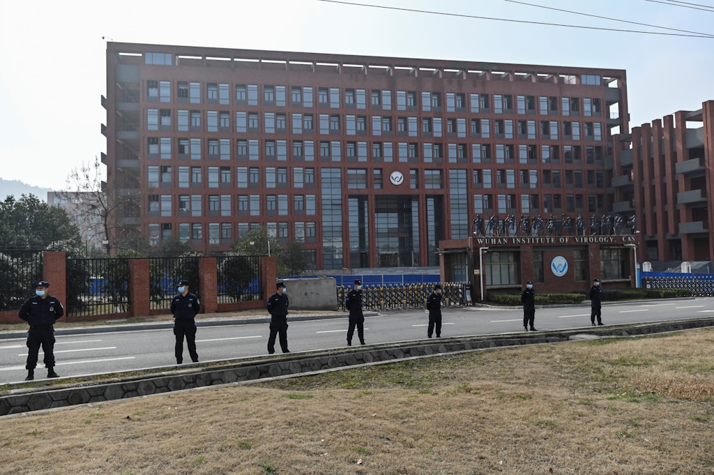 This general view shows the Wuhan Institute of Virology in Wuhan, in China's central Hubei province on February 3, 2021, as members of the World Health Organization (WHO) team investigating the origins of the COVID-19 coronavirus, visit. (Photo by Hector RETAMAL / AFP) (Photo by HECTOR RETAMAL/AFP via Getty Images)