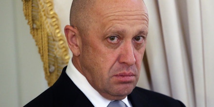 Russian billionaire and businessman, Concord catering company owner Yevgeny Prigozhin attends a meeting with foreign investors at Konstantin Palace June 16, 2016 in Saint Petersburg, Russia. Russian President Vladimir Putin is in Saint Petersburg to attend the International Economic Forum. (Photo by Mikhail Svetlov/Getty Images)